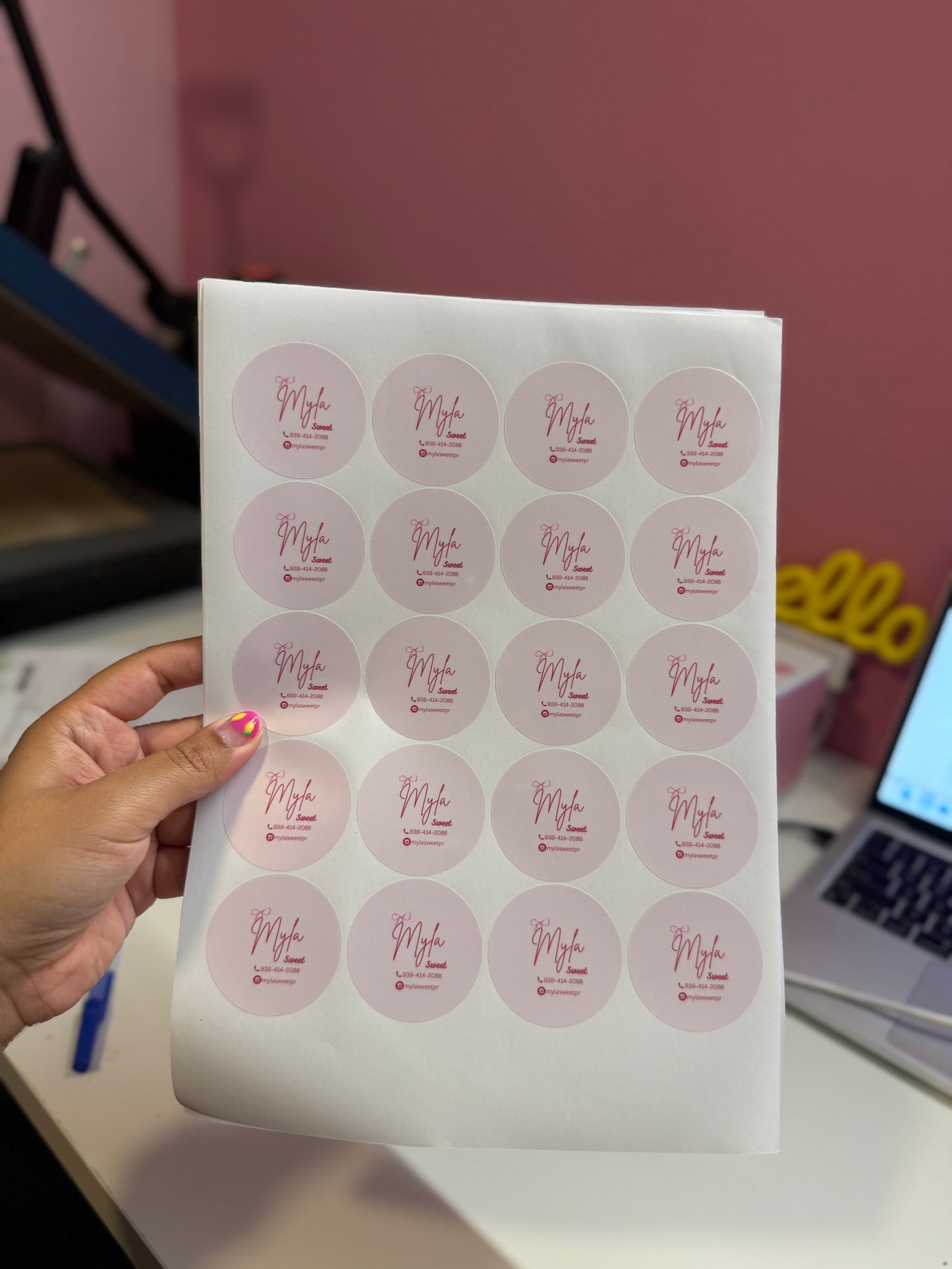 Stickers Circular o Cuadrado