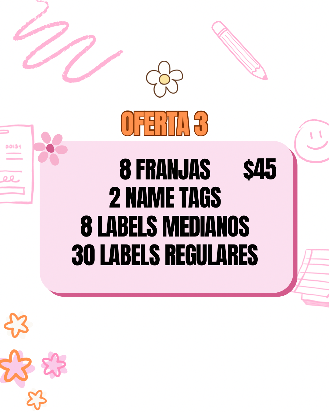 Pack de Labels Escolares
