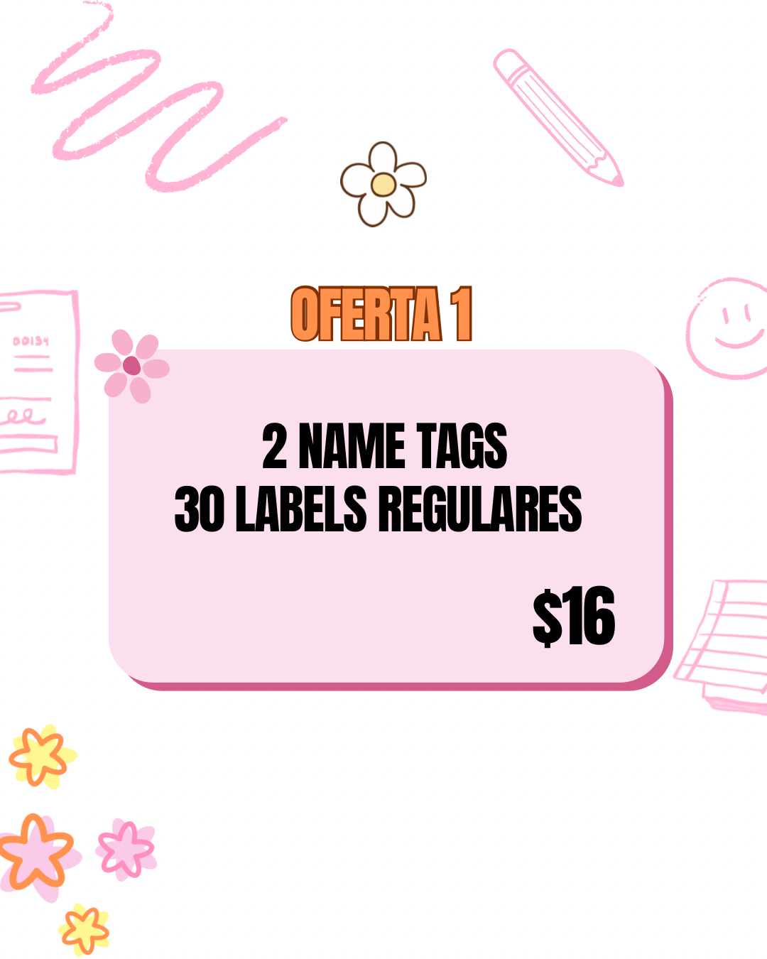 Pack de Labels Escolares