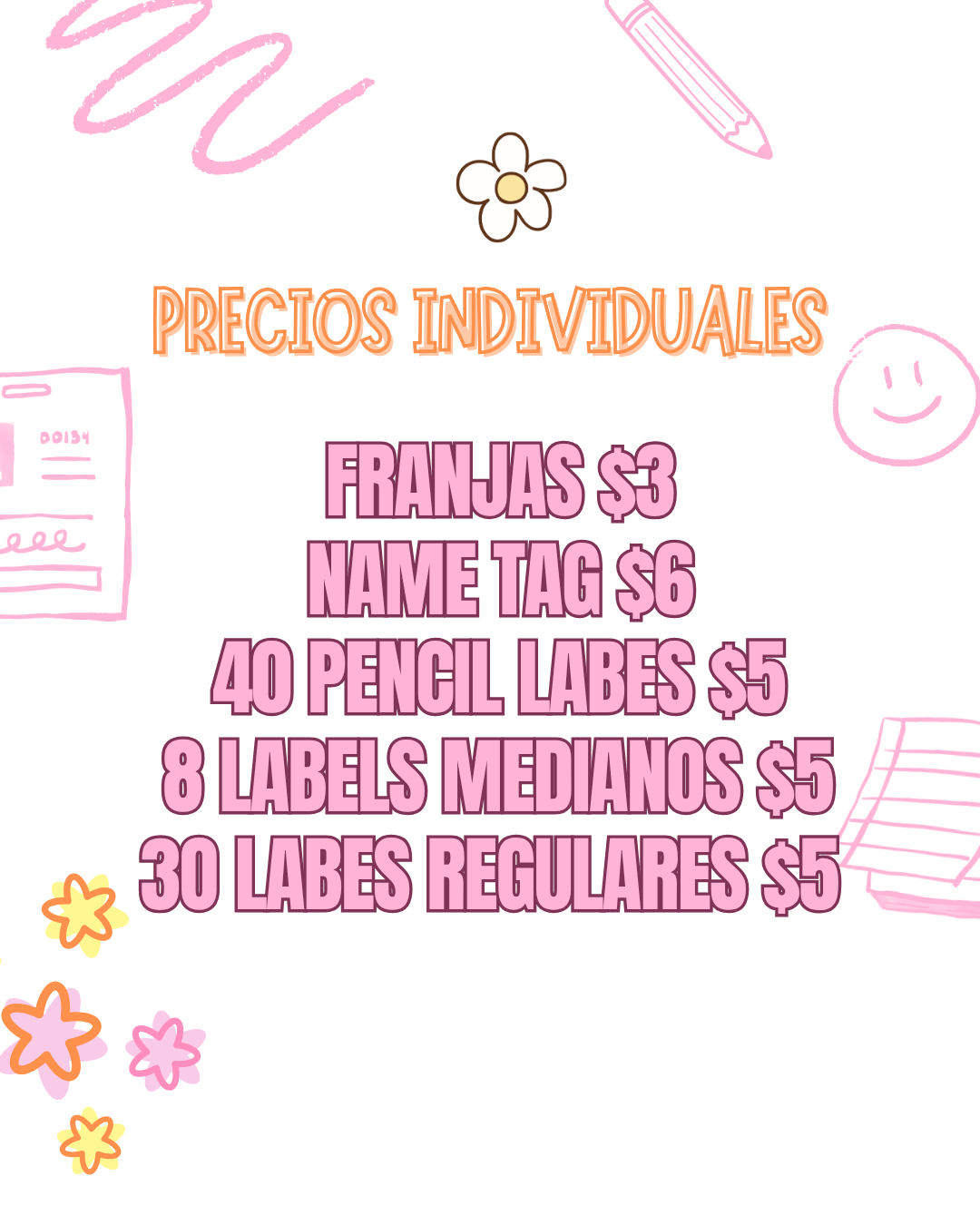 Label Escolar Individual