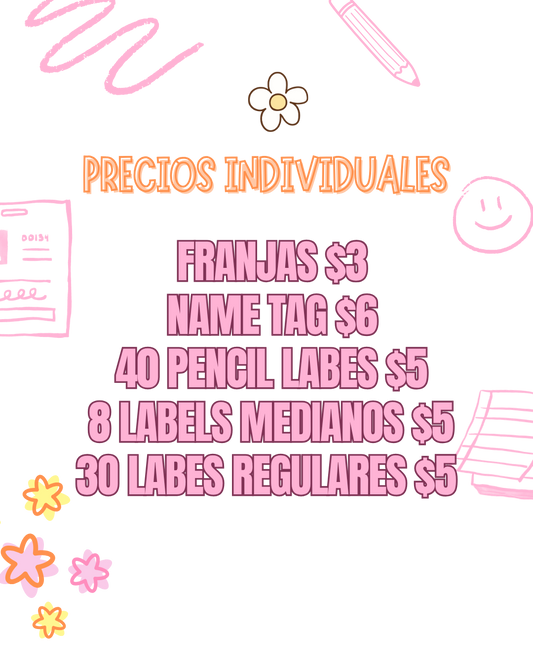 Label Escolar Individual